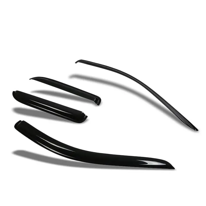 Smoke Tinted Side Window Wind/Rain Vent Deflector Visors For Dodge 03-09 Ram 1500/2500/3500 Crew Cab 1