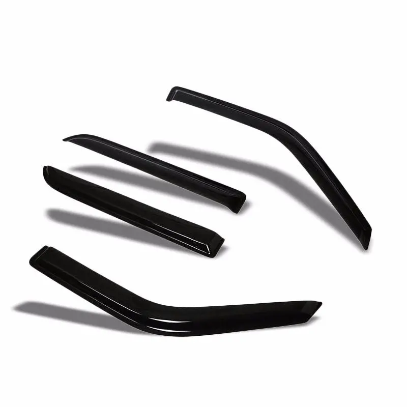 Smoke Tinted Side Window Wind/Rain Vent Deflectors Visor Guard For Ford/Lincoln 4 Door 1