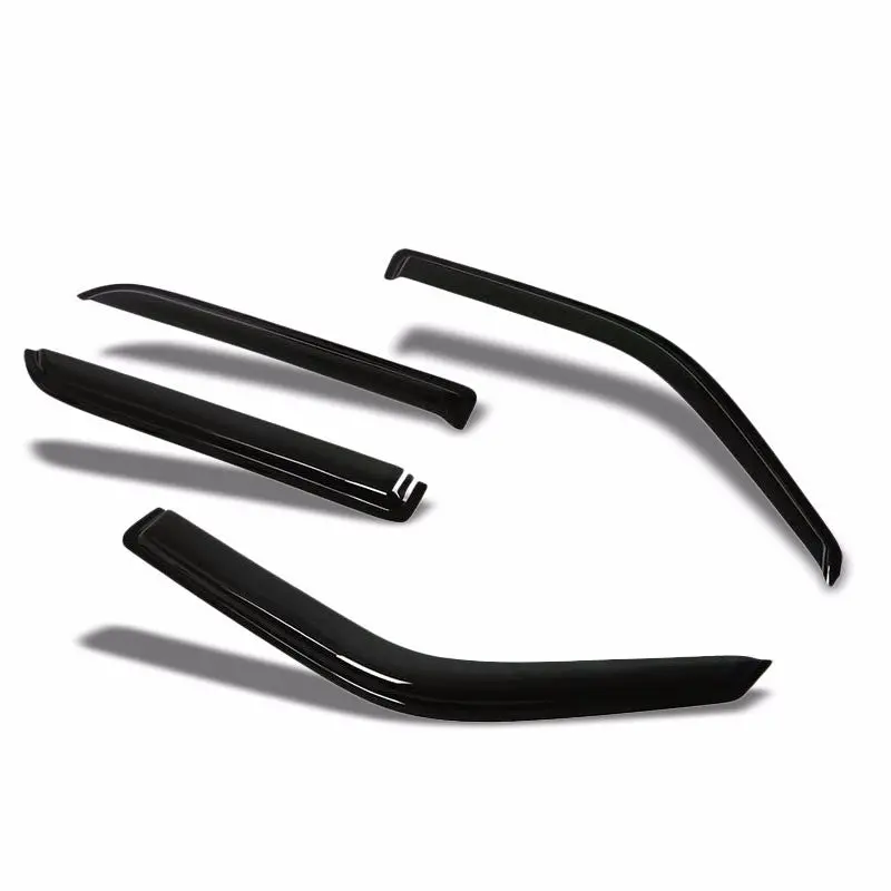 Smoke Tinted Side Window Wind/Rain Vent Deflectors Visor Guard For Ford 01-03 F-150 Crew Cab 1