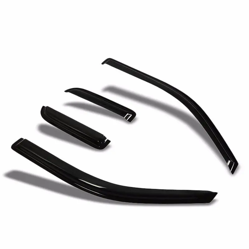 Smoke Tinted Side Window Wind/Rain Vent Deflectors Visor Guard For Ford 04-14 F-150 Extended Cab 1