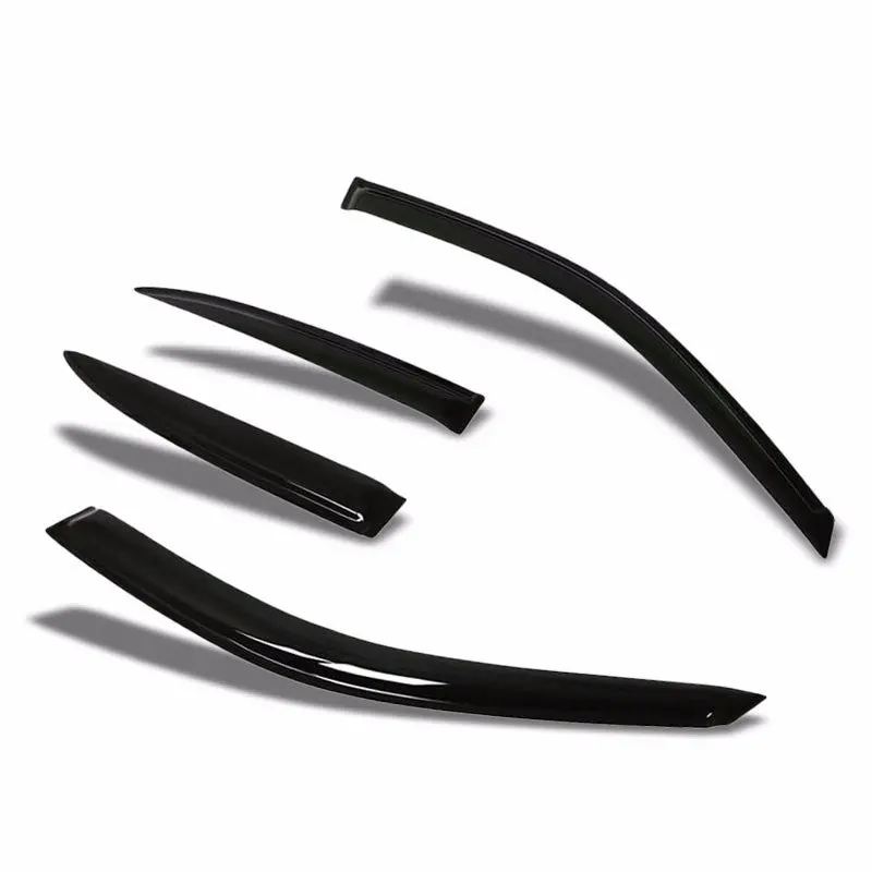 Smoke Tinted Side Window Wind/Rain Vent Deflectors Visor Guard For Honda 01-05 Civic Sedan 4Dr 1