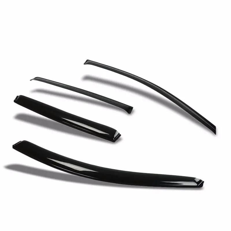 Smoke Tinted Side Window Wind/Rain Vent Deflectors Visors Guard For Honda 07-11 Cr-V 1