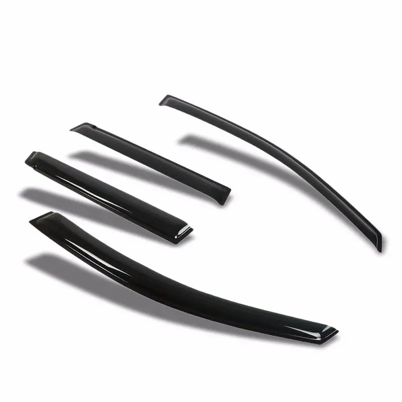 Smoke Tinted Side Window Wind/Rain Vent Deflectors Visors Guard For Honda 07-08 Fit 1