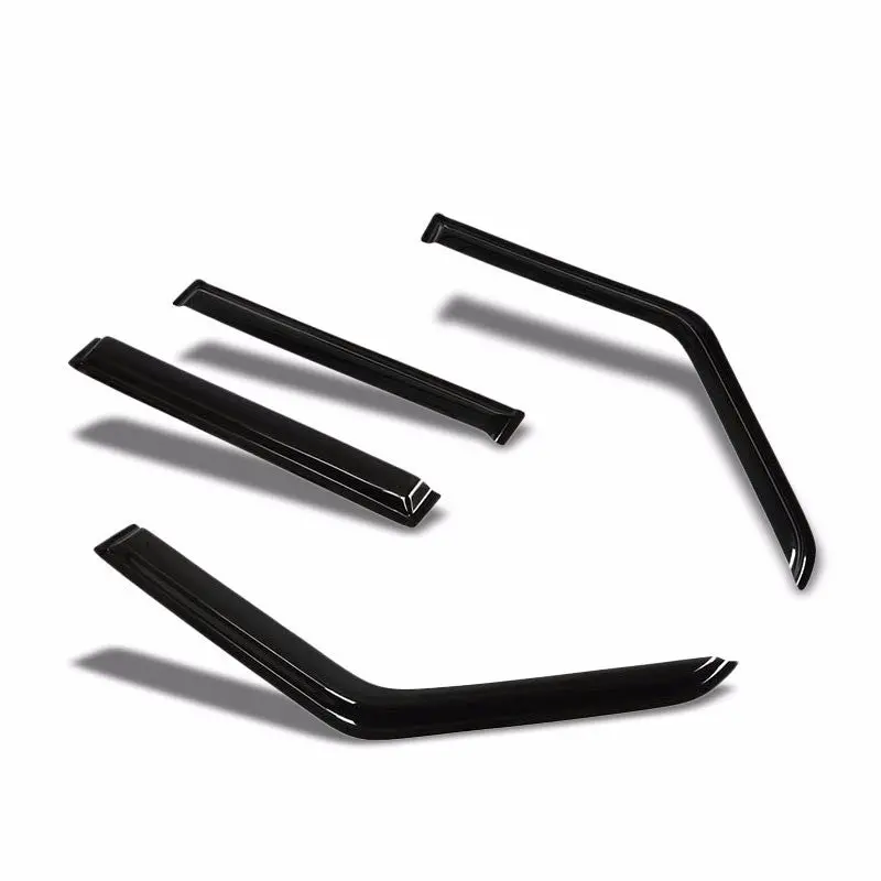 Smoke Tinted Side Window Wind/Rain Vent Deflectors Visor Guard For Jeep 84-01 Cherokee Xj/Bj 4-Door 1