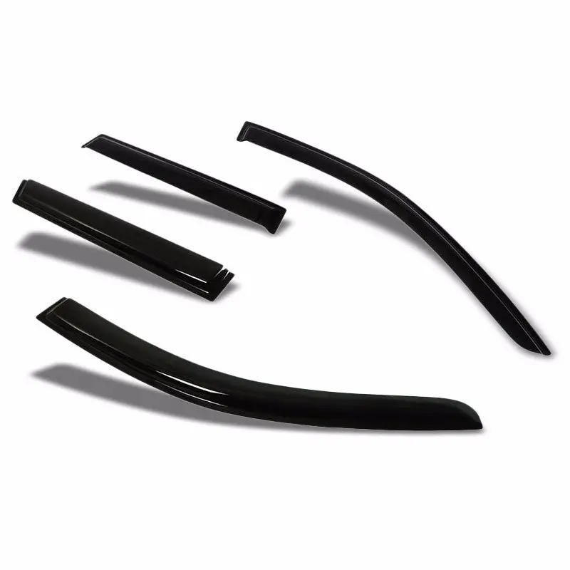 Smoke Tinted Side Window Wind/Rain Vent Deflectors Visors Guard For Mitsubishi 07-13 Outlander 1