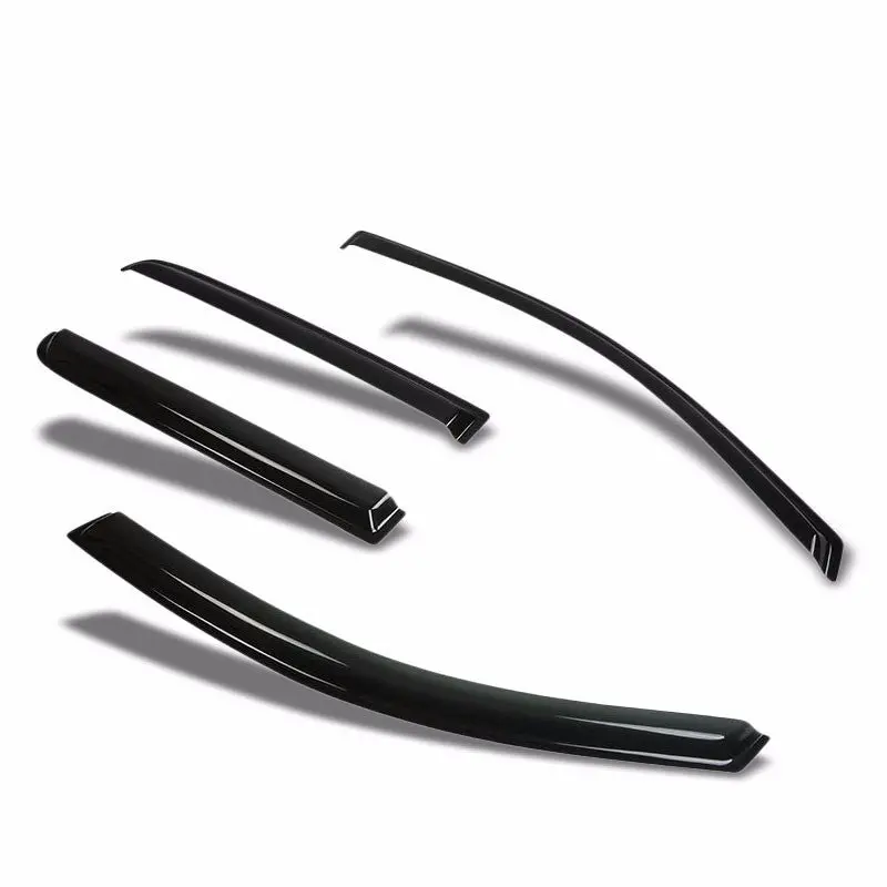Smoke Tinted Side Window Wind/Rain Vent Deflectors Visors Guard For Nissan 04-14 Titan 1