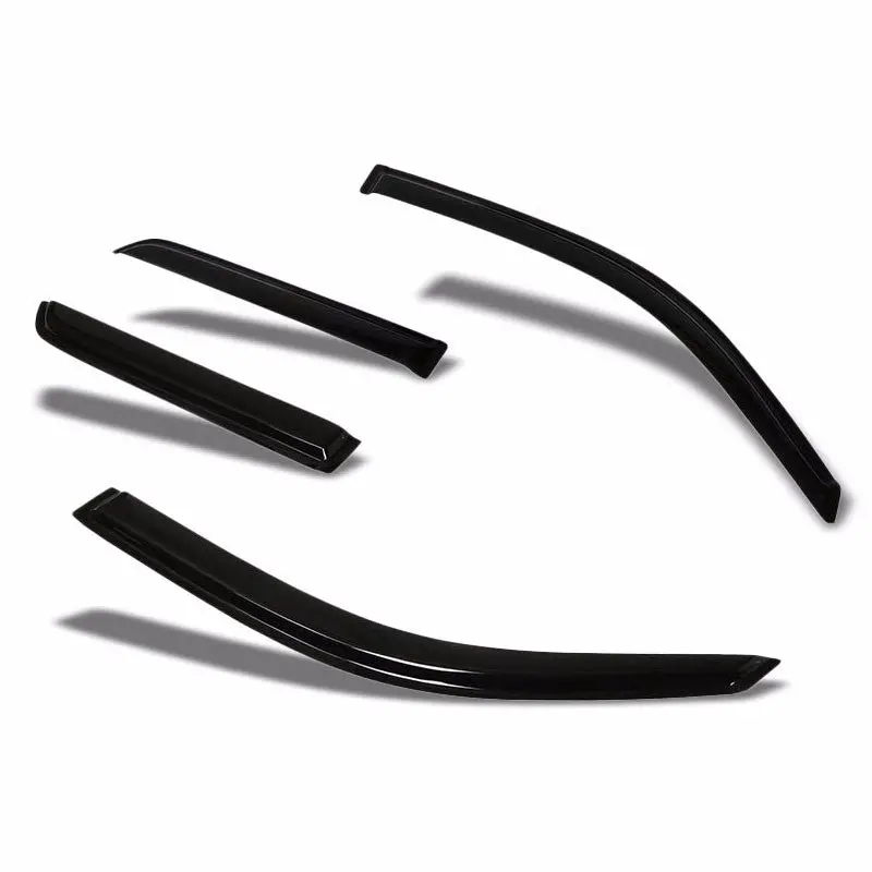 Smoke Tinted Side Window Wind/Rain Vent Deflectors Visors Guard For Toyota 03-09 4Runner 1