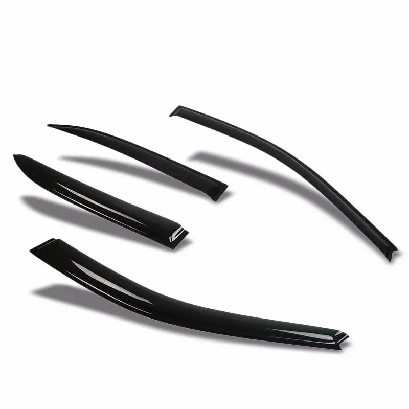 Smoke Tinted Side Window Wind/Rain Vent Deflectors Visor Guard For Toyota 03-08 Corolla Sedan 4 Door 1