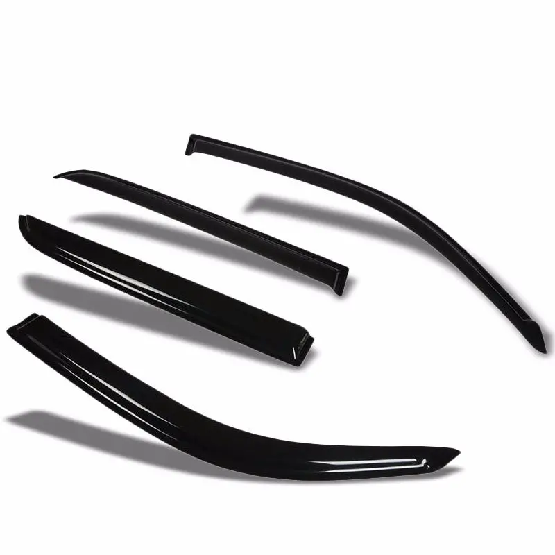 Smoke Tinted Side Window Wind/Rain Vent Deflectors Visor Guard For Toyota 01-07 Sequoia 4 Door 1