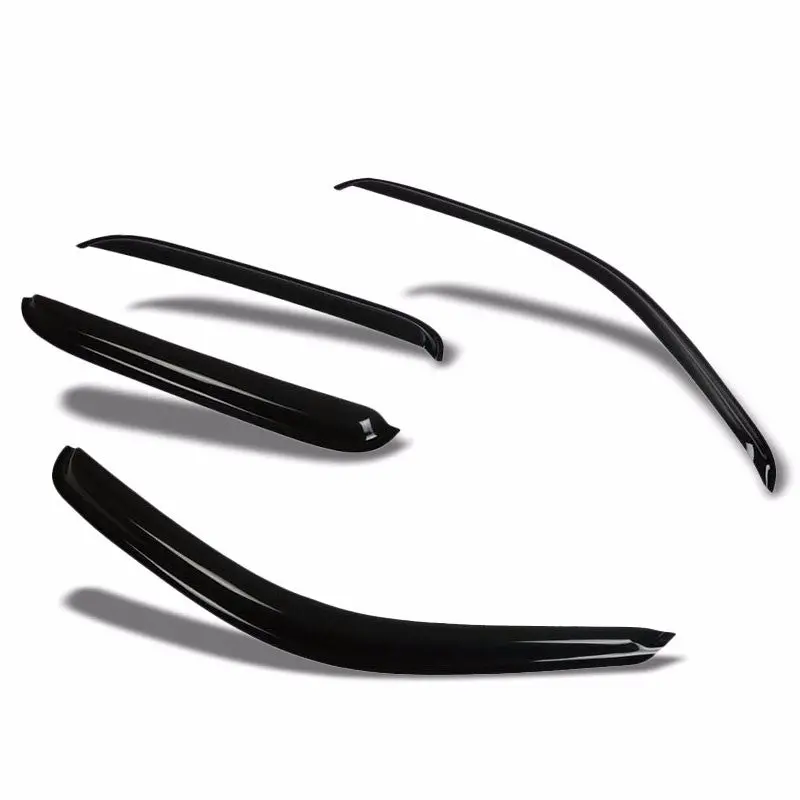 Smoke Tinted Side Window Wind/Rain Vent Deflectors Visors Guard For Toyota 01-04 Tacoma Double Cab 1