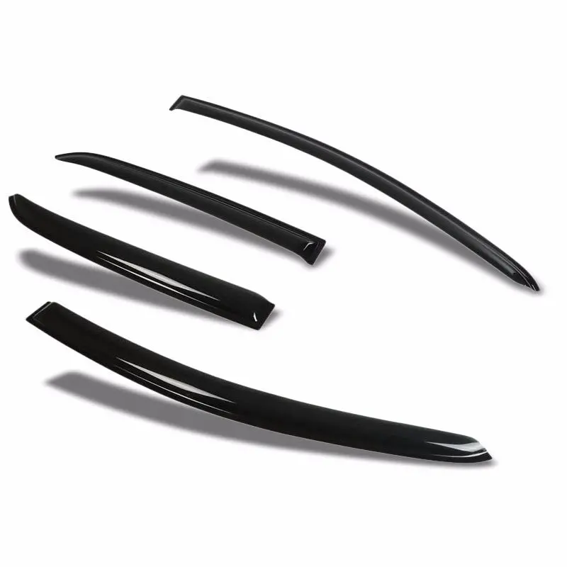 Smoke Tinted Side Window Rain Deflectors Visors Guard For 07-11 Yaris Xp90 Sedan 1