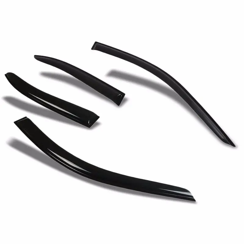 Smoke Tinted Side Window Wind/Rain Vent Deflectors Visor Guard For Volkswagen 99-05 Jetta Sedan 4Dr 1