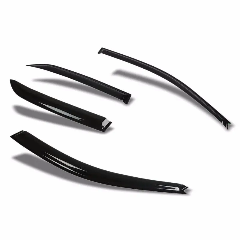 Smoke Tinted Side Window Wind/Rain Vent Deflectors Visors Guard For Mitsubishi 02-07 Lancer 1