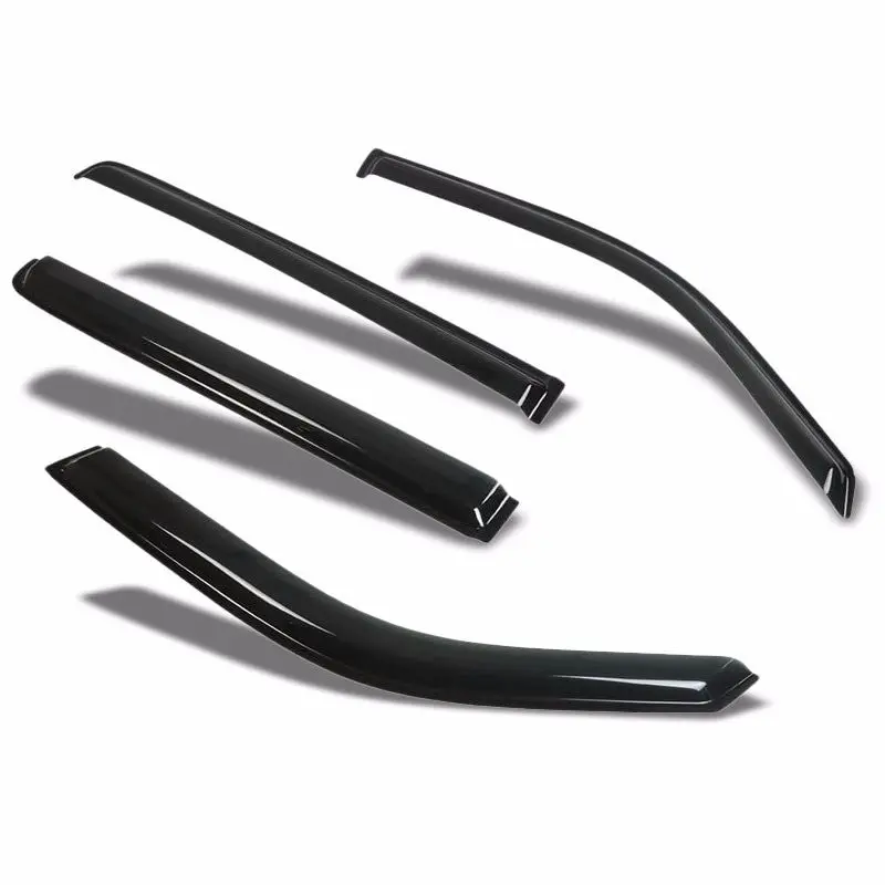Smoke Tinted Side Window Wind/Rain Vent Deflectors Visor Guard For Honda 09-15 Pilot 4 Door 1