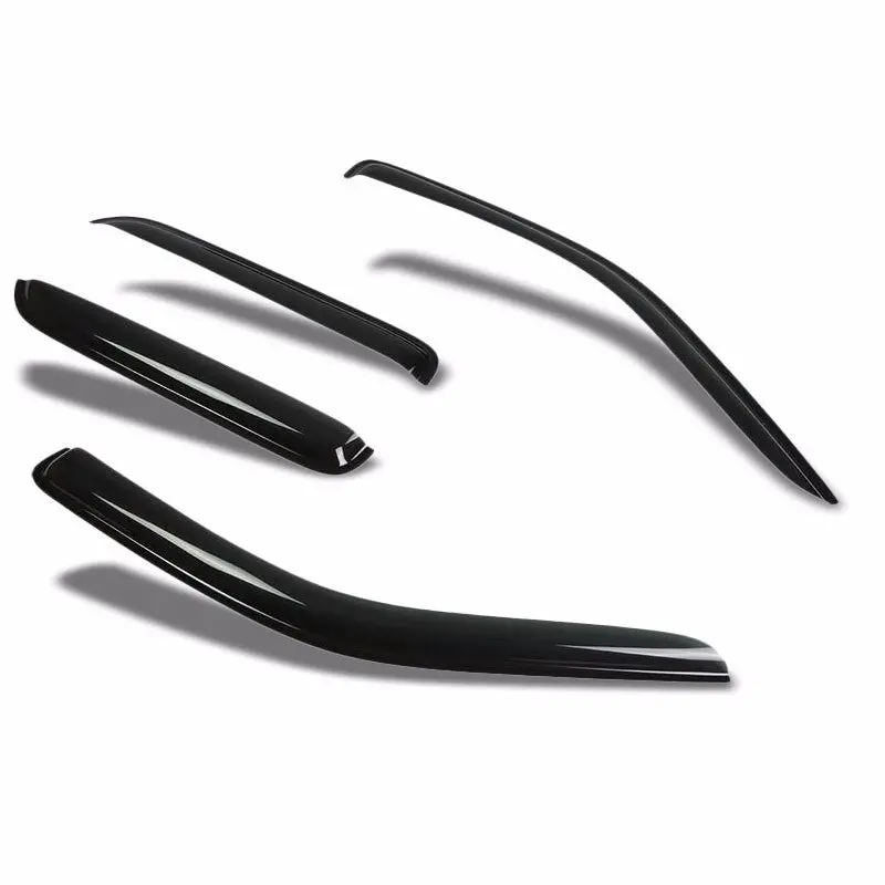 Smoke Tinted Side Window Wind/Rain Vent Deflectors Visor Guard For Ford/Mazda/Mercury 4 Door 1