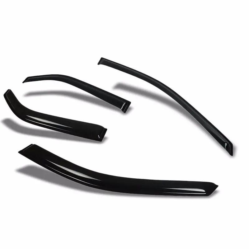 Smoke Tinted Side Window Wind/Rain Vent Deflectors Visors Guard For Cadillac 03-07 Cts 1