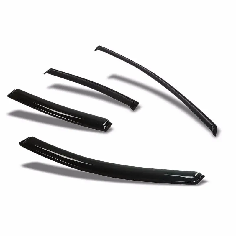 Smoke Tinted Side Window Wind/Rain Vent Deflectors Visor Guard For Nissan 07-12 Sentra 4 Door 1