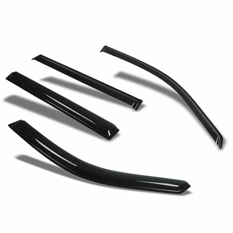 Smoke Tinted Side Window Wind/Rain Vent Deflectors Visor Guard For Honda 03-08 Pilot 4 Door 1
