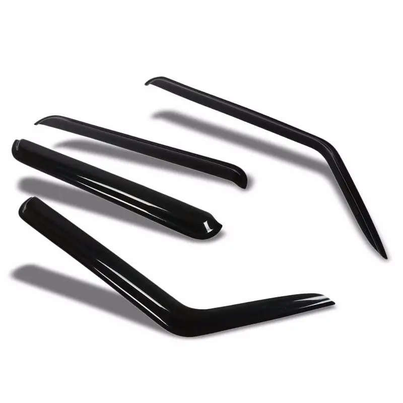 Smoke Tinted Side Window Wind/Rain Vent Deflectors Visor Guard For Jeep 06-10 Commander 1