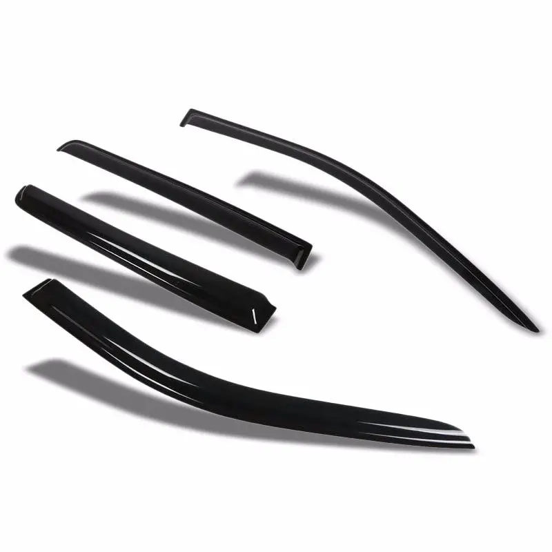 Smoke Tinted Side Window Wind/Rain Vent Deflectors Visor Guard For Jeep 07-16 Compass 4 Door 1