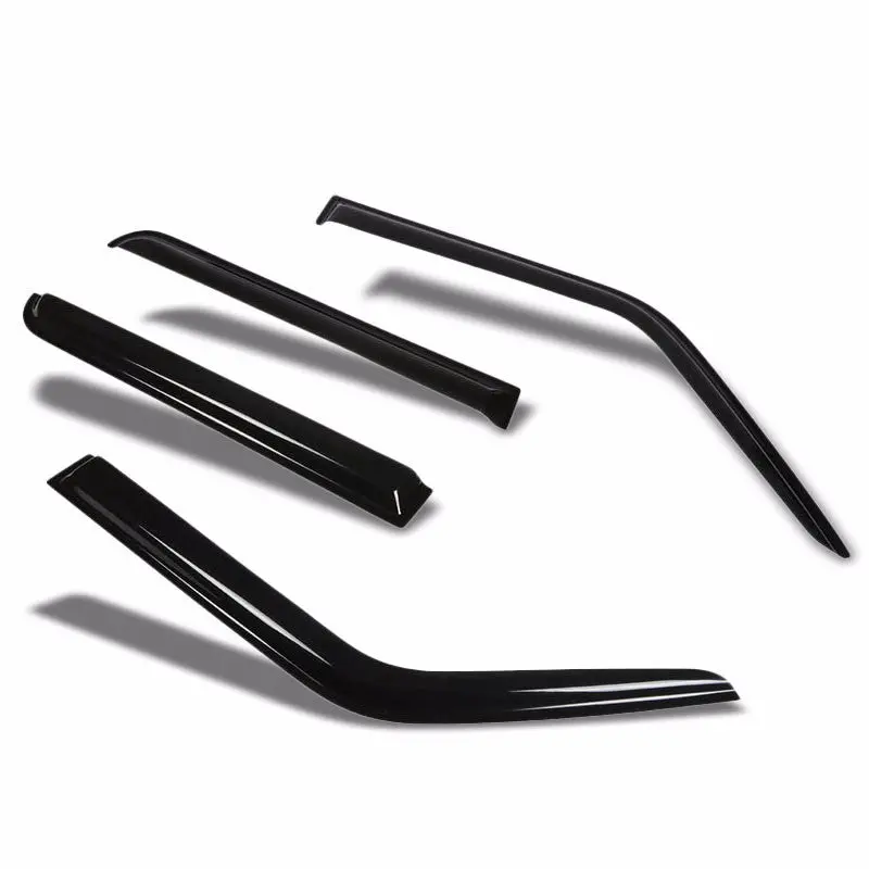 Smoke Tinted Side Window Wind/Rain Vent Deflectors Visor Guard For Jeep 07-11 Patriot 1