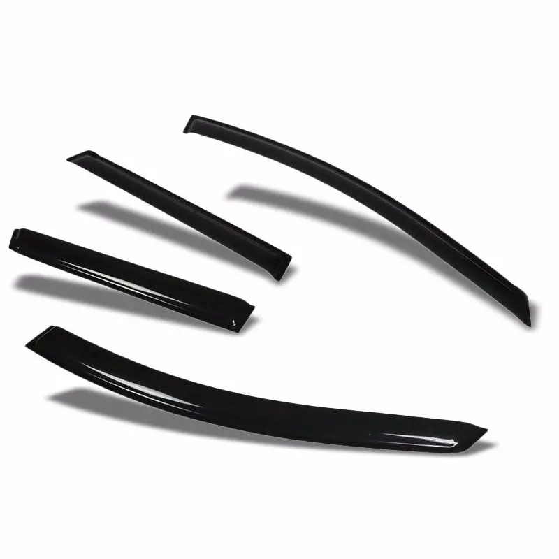 Smoke Tinted Side Window Wind/Rain Vent Deflectors Visor Guard For Nissan 09-14 Murano 4 Door 1