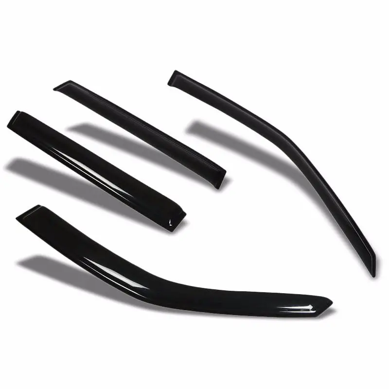Smoke Tinted Side Window Wind/Rain Vent Deflectors Visors Guard For Subaru 08-13 Forester Wagon 4Dr 1
