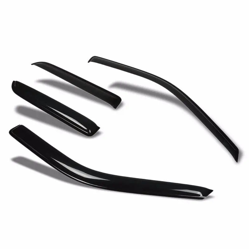 Smoke Tinted Side Window Wind/Rain Vent Deflectors Visor Guard For 09-14 Ram Ext 1