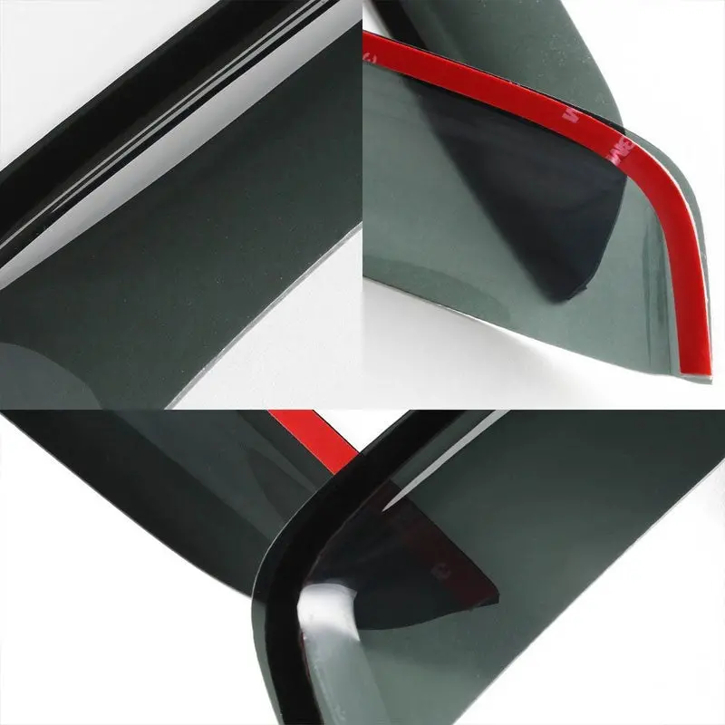 Smoke Tinted Side Window Wind/Rain Vent Deflectors Visors Guard For 02-10 Explorer 2
