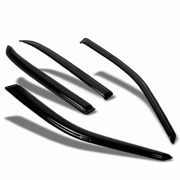 Smoke Tinted Side Window Wind/Rain Vent Deflectors Visors Guard For Ford 02-11 Crown Victoria Lwb 1