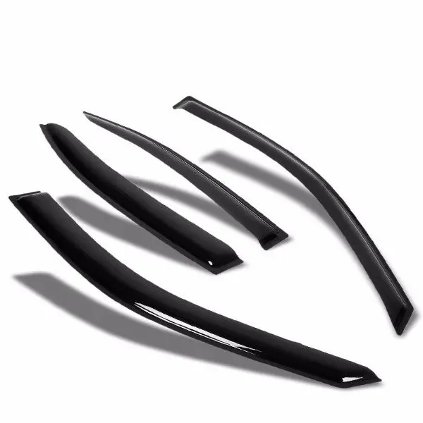 Smoke Tinted Side Window Wind/Rain Vent Deflectors Visors Guard For 01-06 Elantra 1