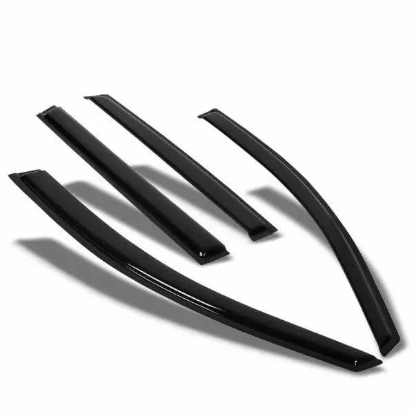 Smoke Tinted Side Window Wind/Rain Vent Deflectors Visors Guard For Chevy 09-16 Traverse 1