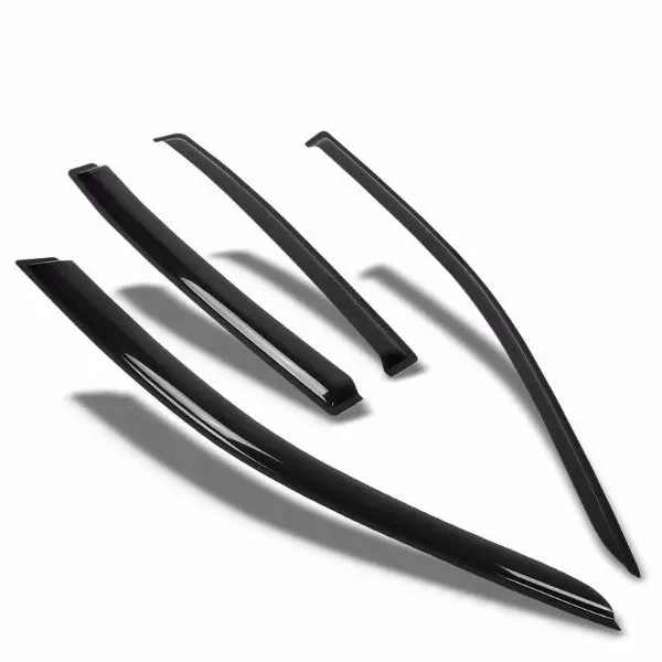 Smoke Tinted Side Window Wind/Rain Vent Deflectors Visors Guard For Ford 10-16 Taurus 1