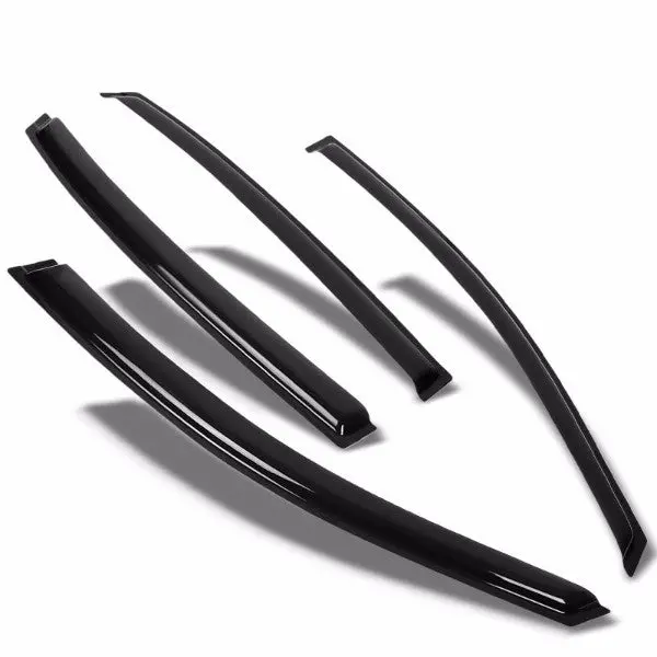 Smoke Tinted Side Window Wind/Rain Vent Deflectors Visors Guard For Chevy 06-13 Impala 1