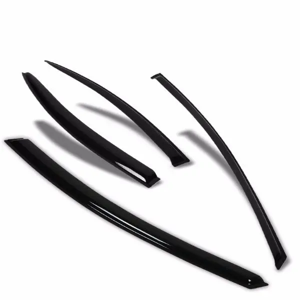 Smoke Tinted Side Window Wind/Rain Vent Deflectors Visors Guard For Dodge 00-05 Neon 1