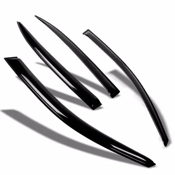 Smoke Tinted Side Window Wind/Rain Vent Deflectors Visors Guard For Chevy 13-15 Malibu 1