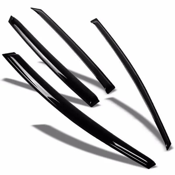 Smoke Tinted Side Window Wind/Rain Vent Deflectors Visors Guard For Ford 12-16 Focus 1