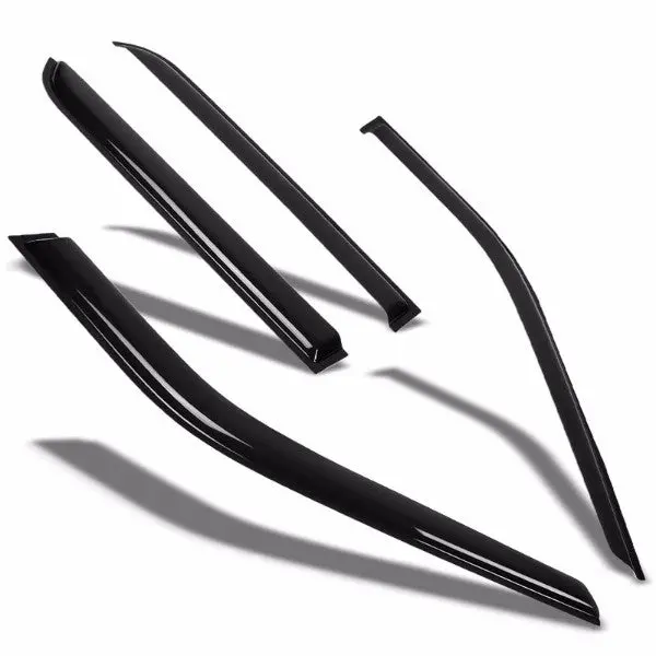 Smoke Tinted Side Window Wind/Rain Vent Deflectors Visors Guard For Ford 13-16 Escape 1