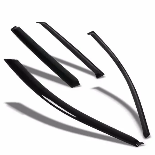 Smoke Tinted Side Window Wind/Rain Vent Deflectors Visors Guard For Toyota 03-08 Matrix 1