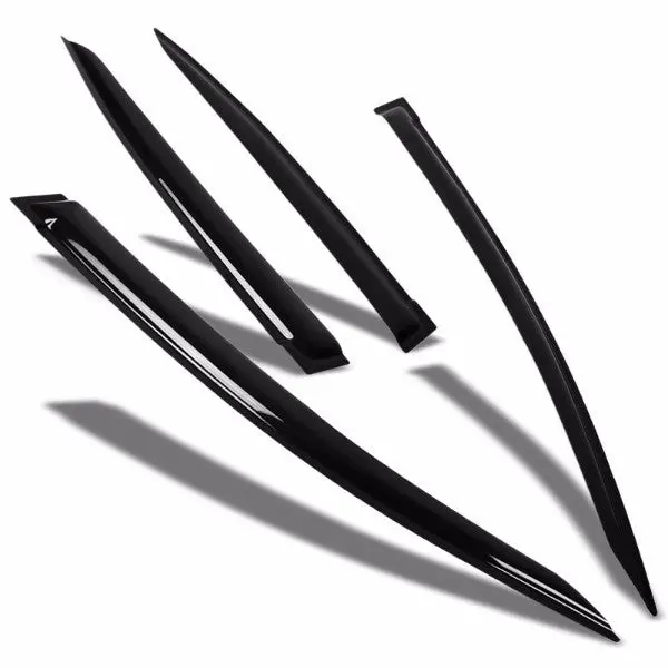 Smoke Tinted Side Window Wind/Rain Vent Deflectors Visors Guard For Honda 12-16 Civic Sedan 1