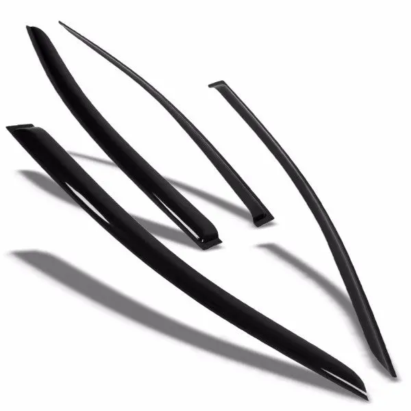Smoke Tinted Side Window Wind/Rain Vent Deflectors Visors Guard For Chevy 12-16 Sonic Sedan 1