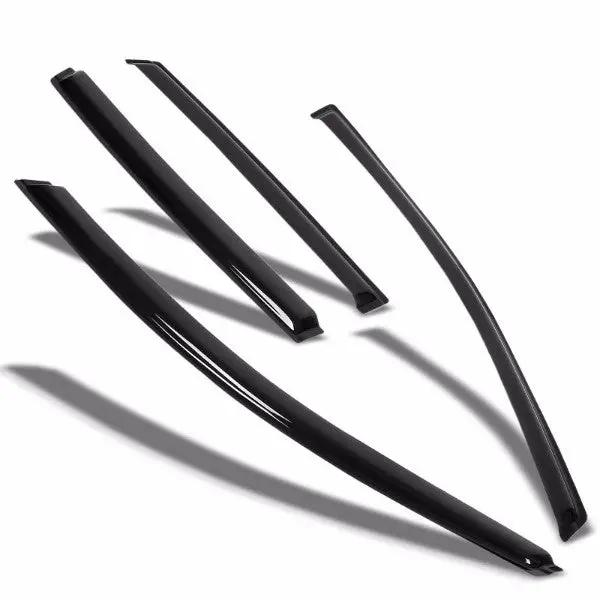 Smoke Tinted Side Window Wind/Rain Vent Deflectors Visors Guard For Honda 12-16 Cr-V 1