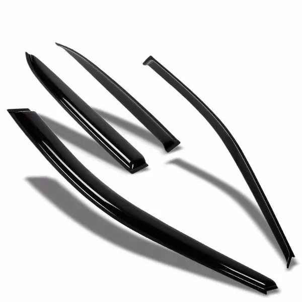 Smoke Tinted Side Window Wind/Rain Vent Deflectors Visors Guard For Chrysler 01-10 Pt Cruiser 1