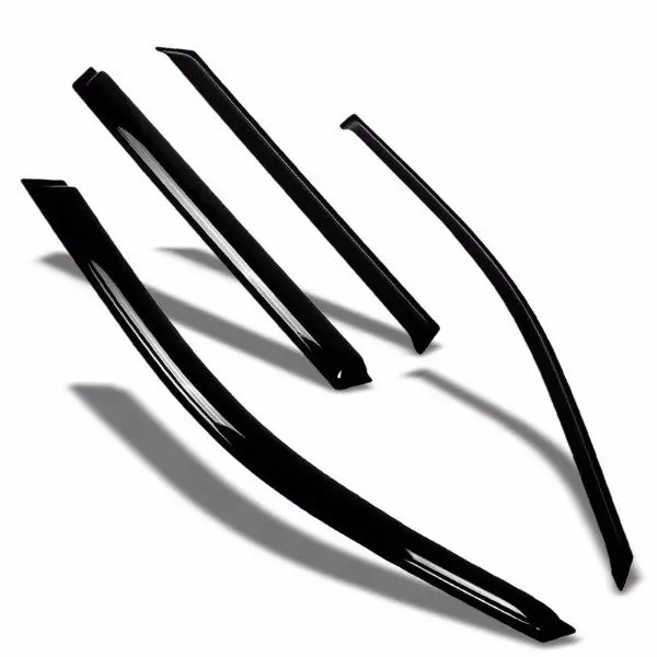 Smoke Tinted Side Window Wind/Rain Vent Deflectors Visors Guard For Bmw 01-10 X5 1
