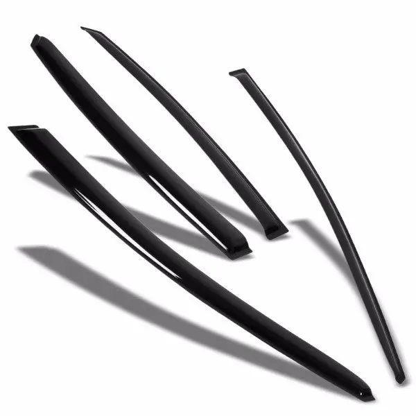 Smoke Tinted Side Window Wind/Rain Vent Deflectors Visors Guard For 11-16 Elantra Sedan 1
