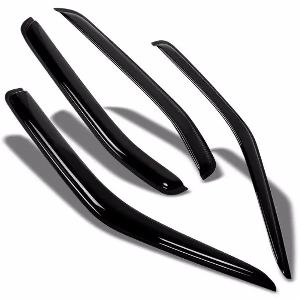 Smoke Tinted Side Window Wind/Rain Vent Deflectors Visors Guard For Nissan 00-04 Xterra 1