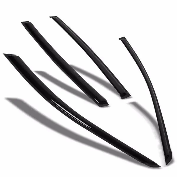 Smoke Tinted Side Window Wind/Rain Vent Deflectors Visors Guard For Nissan 02-06 Altima 1
