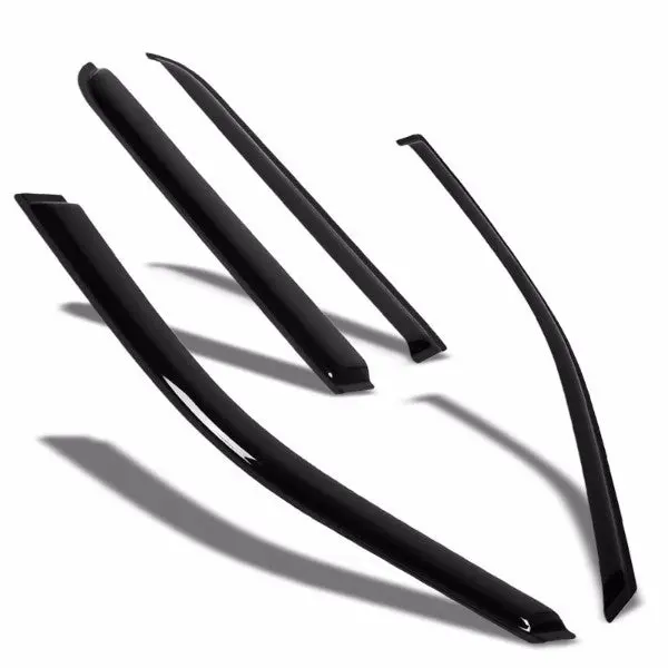 Smoke Tinted Side Window Wind/Rain Vent Deflectors Visors Guard For Ford 07-10 Explorer Sport Trac 1