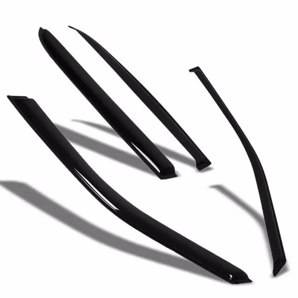 Smoke Tinted Side Window Wind/Rain Vent Deflectors Visors Guard For Cadillac 00-05 Deville 1