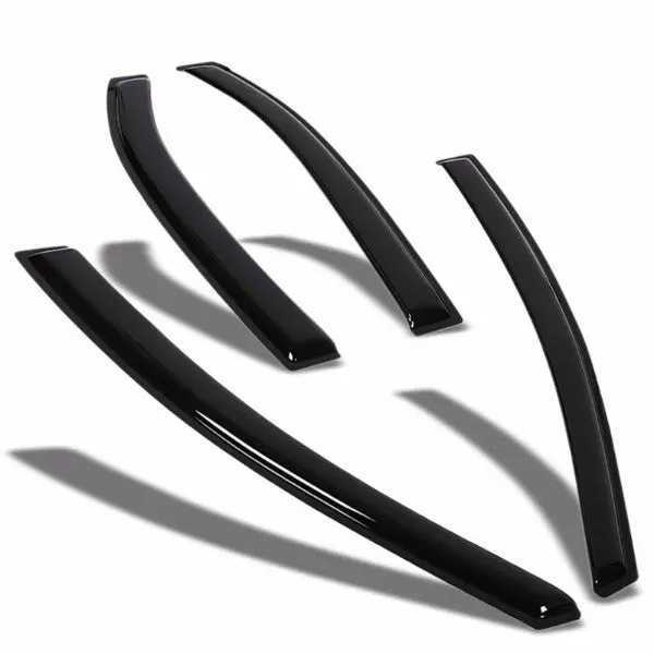 Smoke Tinted Side Window Wind/Rain Vent Deflectors Visor Guard For 12-16 Rio 1